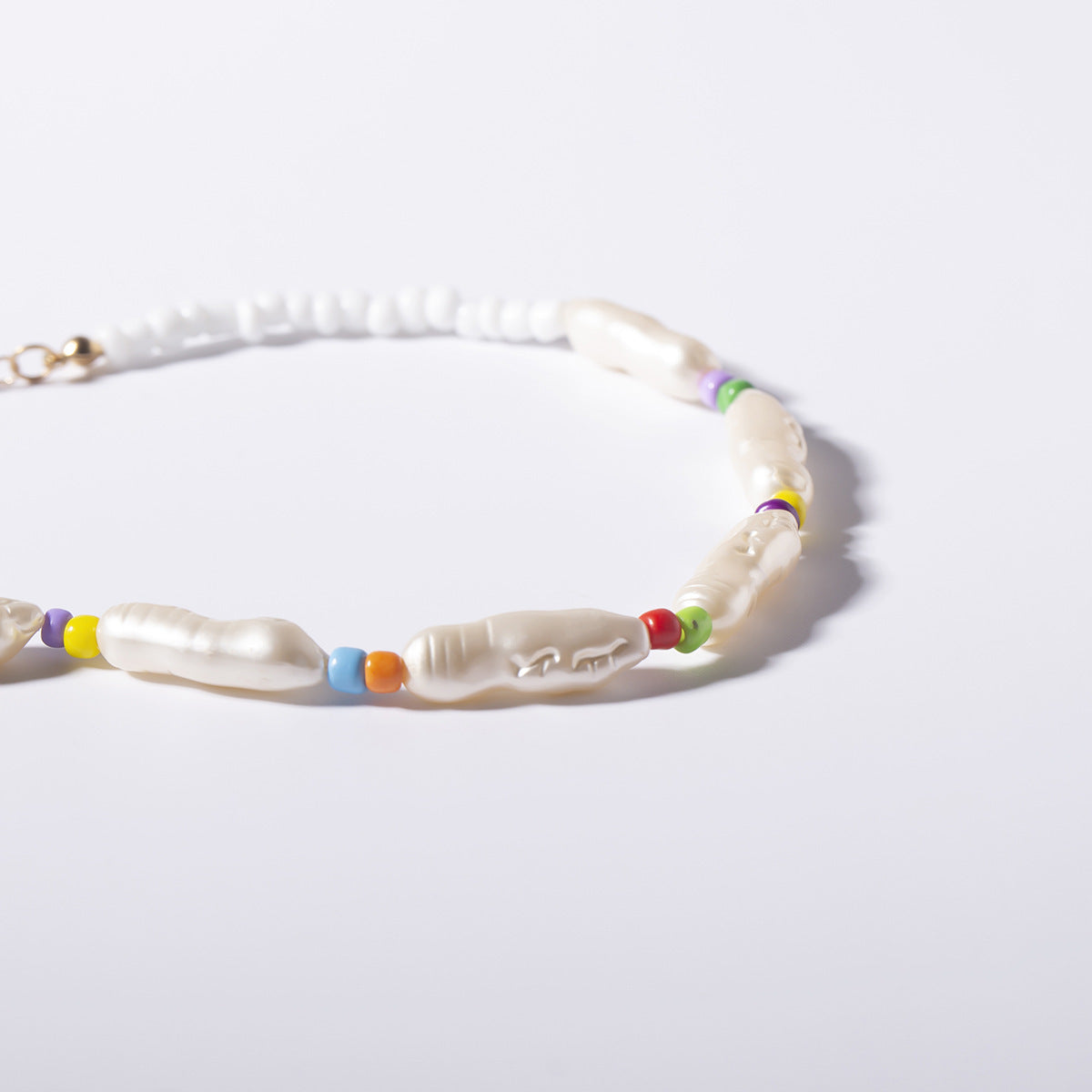 Geometric Pearl Necklace